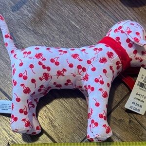 PINK Victoria's Secret Cherry Pattern Dog Toy